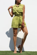Ariadna Button Down Woven Romper