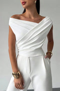 Carmela Draped Off Shoulder
