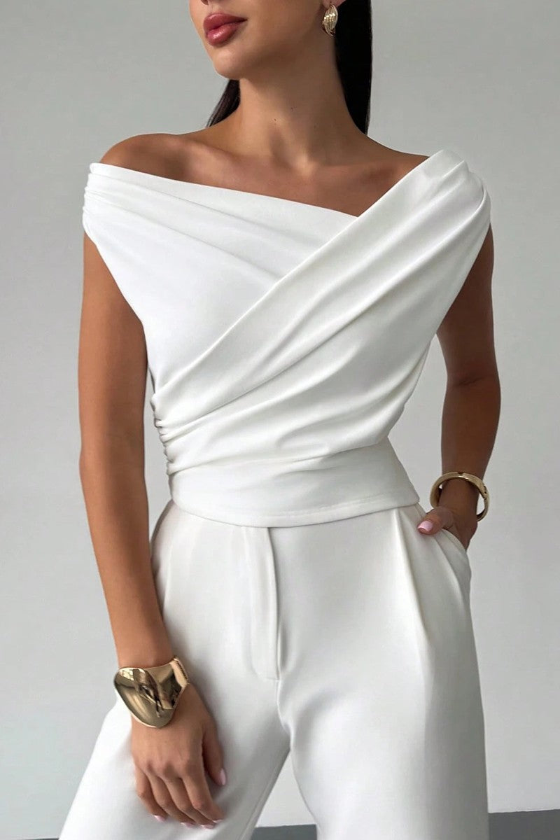 Carmela Draped Off Shoulder