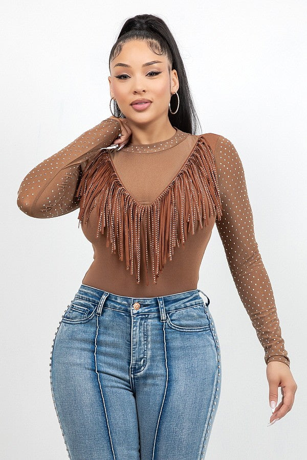 Cristina Sheer Mesh Top