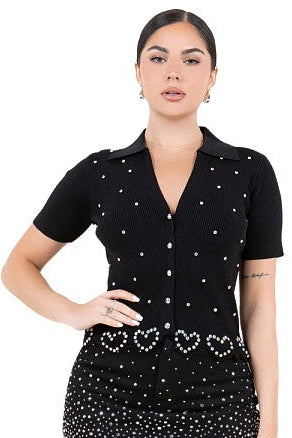 Catalina Hearts Top