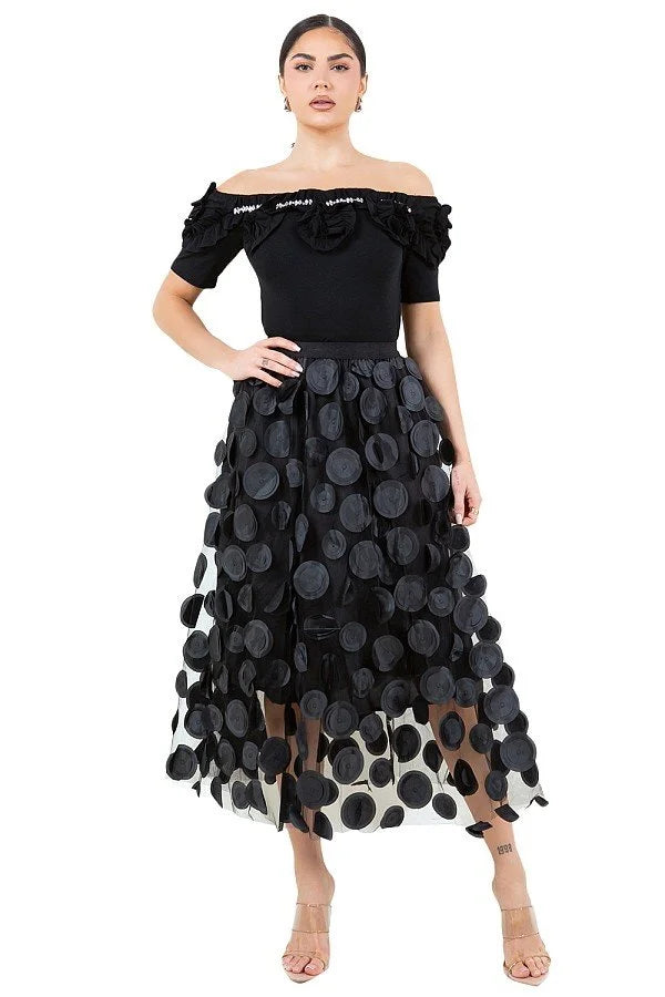 Clara Flower Off Shoulder Blouse