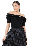 Clara Flower Off Shoulder Blouse