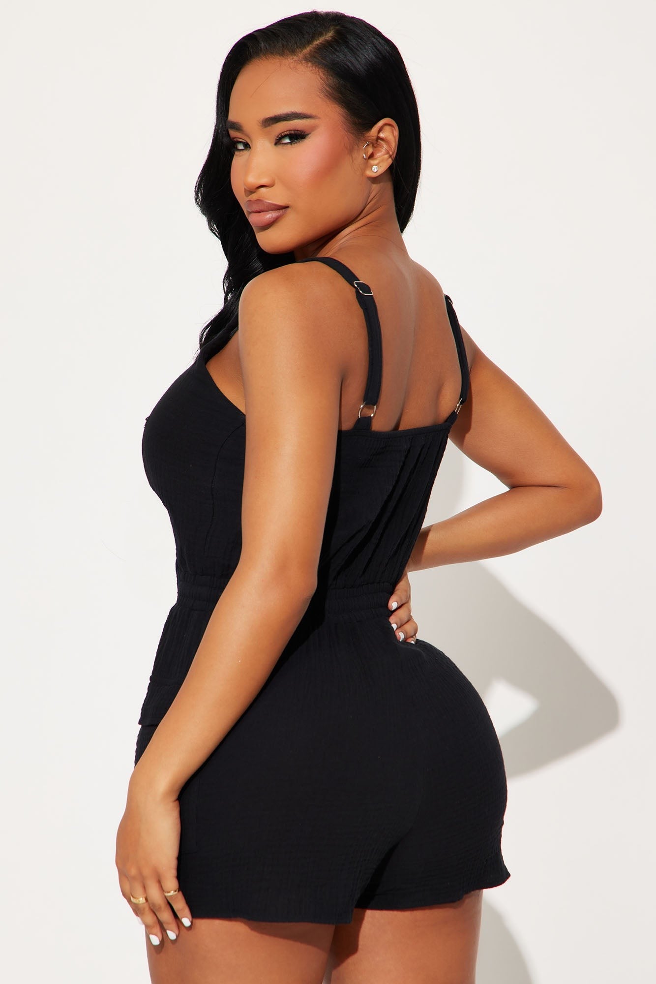 Maite Waist-tie Soft Crinkled Romper