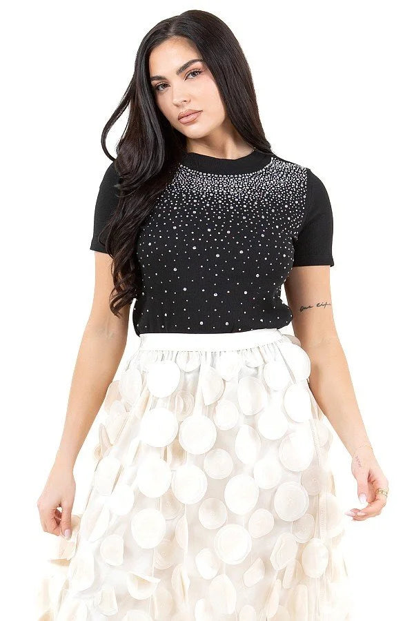 Penelope Rhinestone Top