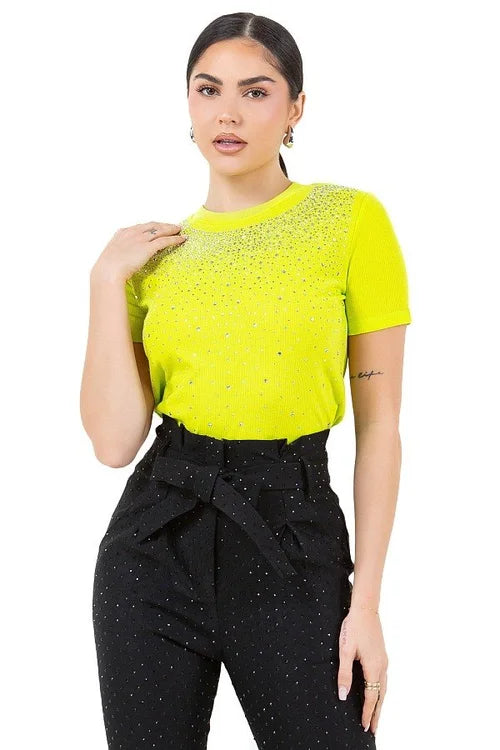 Penelope Rhinestone Top