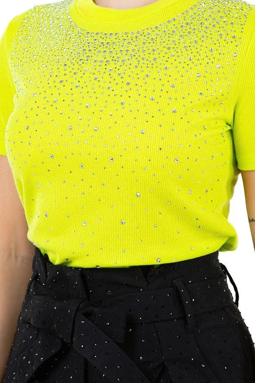 Penelope Rhinestone Top