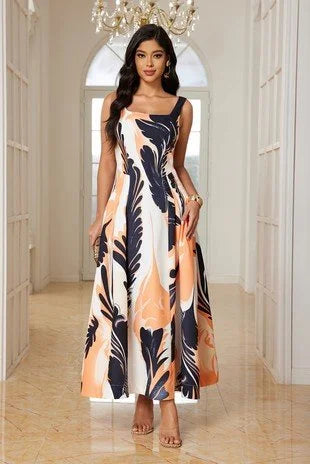 Yolanda Printed Maxi Dress