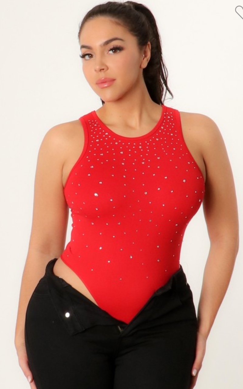 Frida Rhinestone Bodysuit